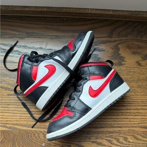 Air Jordan Kids Black & Red High-Top Sneakers | Classic Retro Style